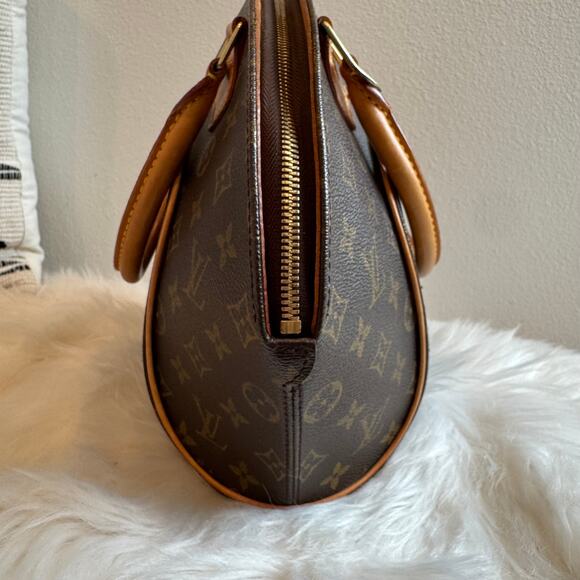 Louis Vuitton Ellipse PM Monogram Canvas Satchel Handbag Purse Bag Brown - Picture 3 of 12